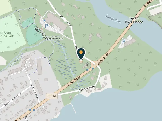 Map showing Sooke Region Museum, 2070 Phillips Road, 2070 Phillips Road, Sooke