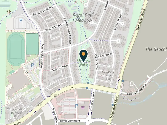 Map showing Meadow Park, Royal Bay