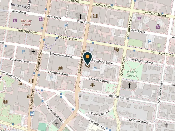 Map showing Royal Theatre, 805 Broughton Street, Victoria
