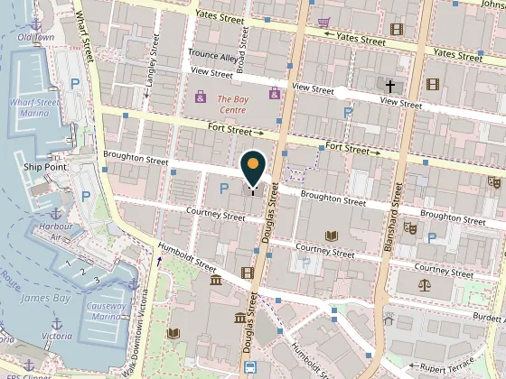 Map showing St Andrew's Presbyterian Church, Broughton Street, Victoria