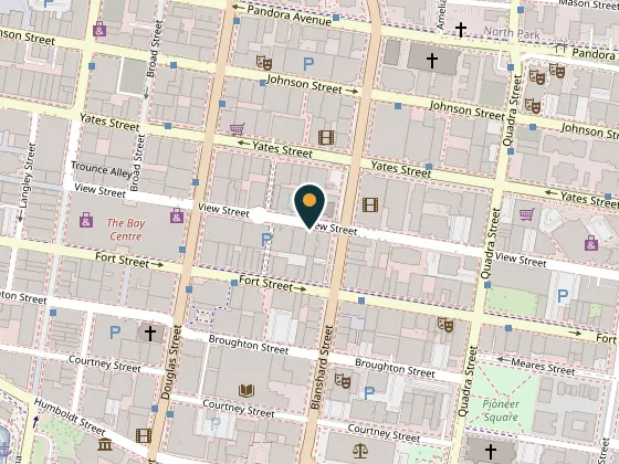 Map showing The Coda, 751 View Street, Victoria