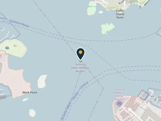 Map showing Ship Point Pier, Inner Harbour, Westsong Walkway, Victoria