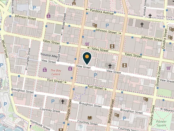 Map showing Sapphire Day Spa, 714 View Street, Victoria