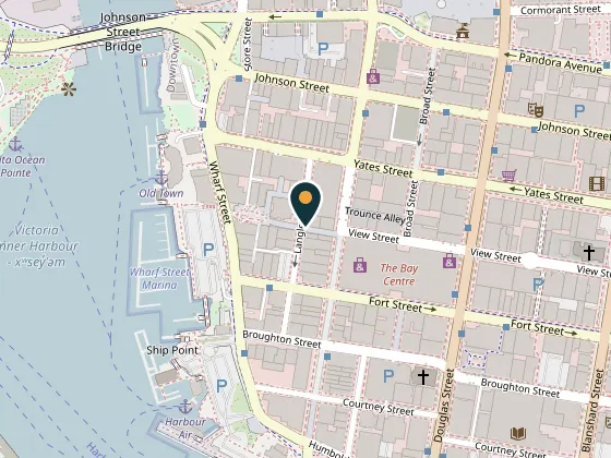 Map showing Bastion Square, Bastion Square, Victoria