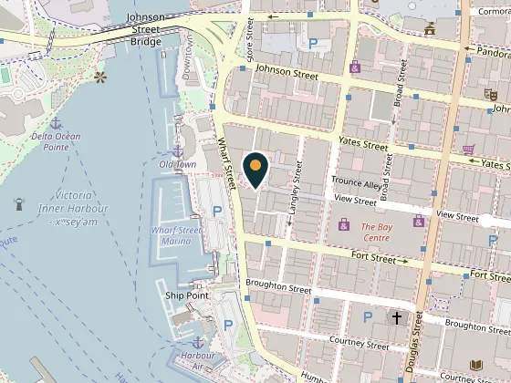 Map showing Gage Gallery Arts Collective, 19 Bastion Square, Victoria, British Columbia, V8W 1J1, Canada