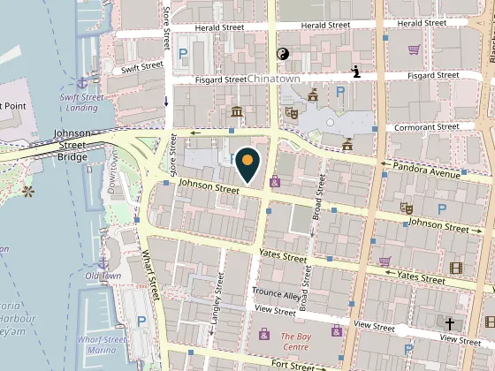 Map showing 586 Johnson Street, 586 Johnson Street, Victoria