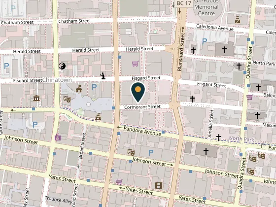 Map showing theDock - Centre for Social Impact, 722 Cormorant Street, Victoria