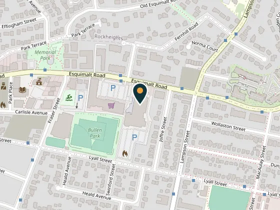Map showing Archie Browning Sports Centre, 1151 Esquimalt Road, Esquimalt