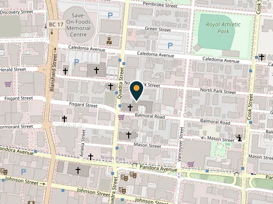 Map showing United Commons (formerly First Metropolitan), 932 Balmoral Road, Victoria