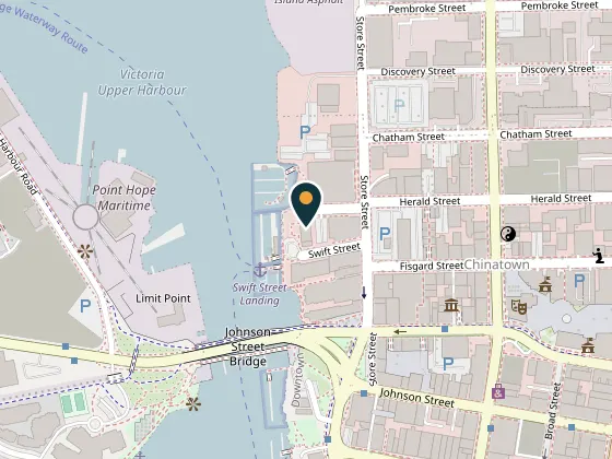 Map showing CRAFT Beer Market Victoria Harbour, 450 Swift Street, Victoria, BC V8W 1S3