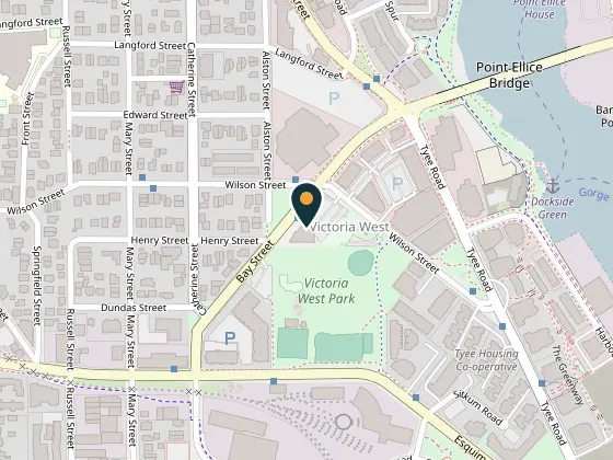 Map showing Da Vinci Centre, 195 Bay St. Victoria BC
