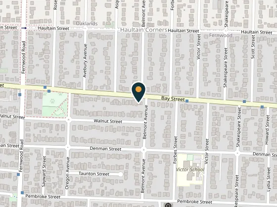 Map showing 1481 Bay St #1325, 1481 Bay Street, Victoria
