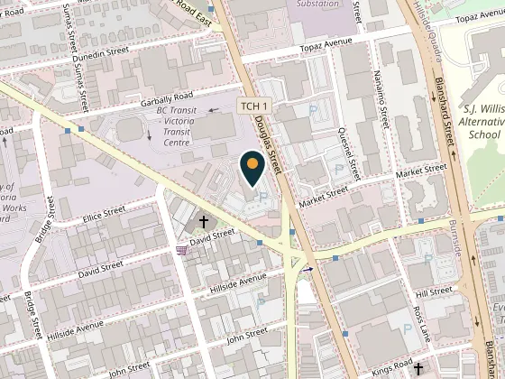 Map showing Sandman Hotel Victoria, 2852 Douglas Street, Victoria
