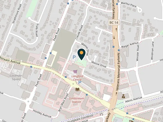 Map showing Danbrook Park, 744 Danbrook Avenue
