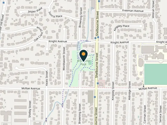 Map showing Browning Park
