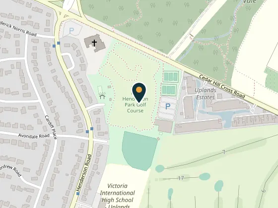 Map showing Henderson Recreation Centre, 2291 Cedar Hill Cross Road