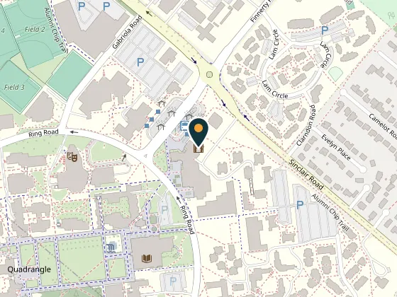 Map showing Cinecenta, Alumni Chip Trail, Saanich