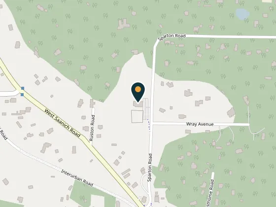 Map showing Prospect Lake Community Hall, 5358 Sparton Road, Victoria