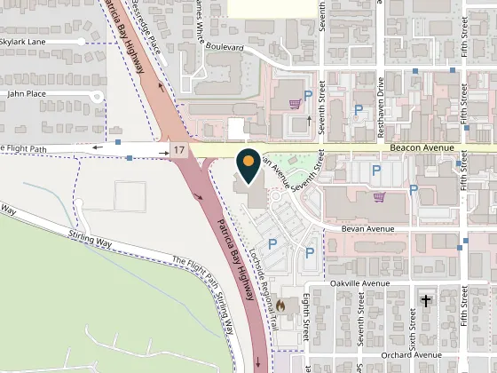 Map showing Mary Winspear Centre, 2243 Beacon Avenue, 2243 Beacon Avenue, Sidney