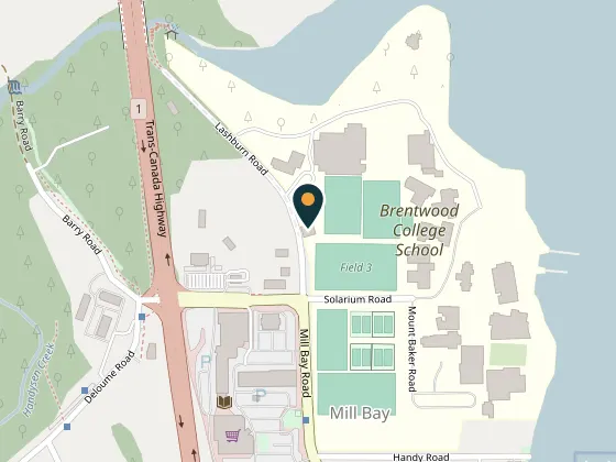 Map showing Sir James Douglas School, grounds, surrounding boulevards, and Porter Park, 2745 Lashburn Road, Cobble Hill